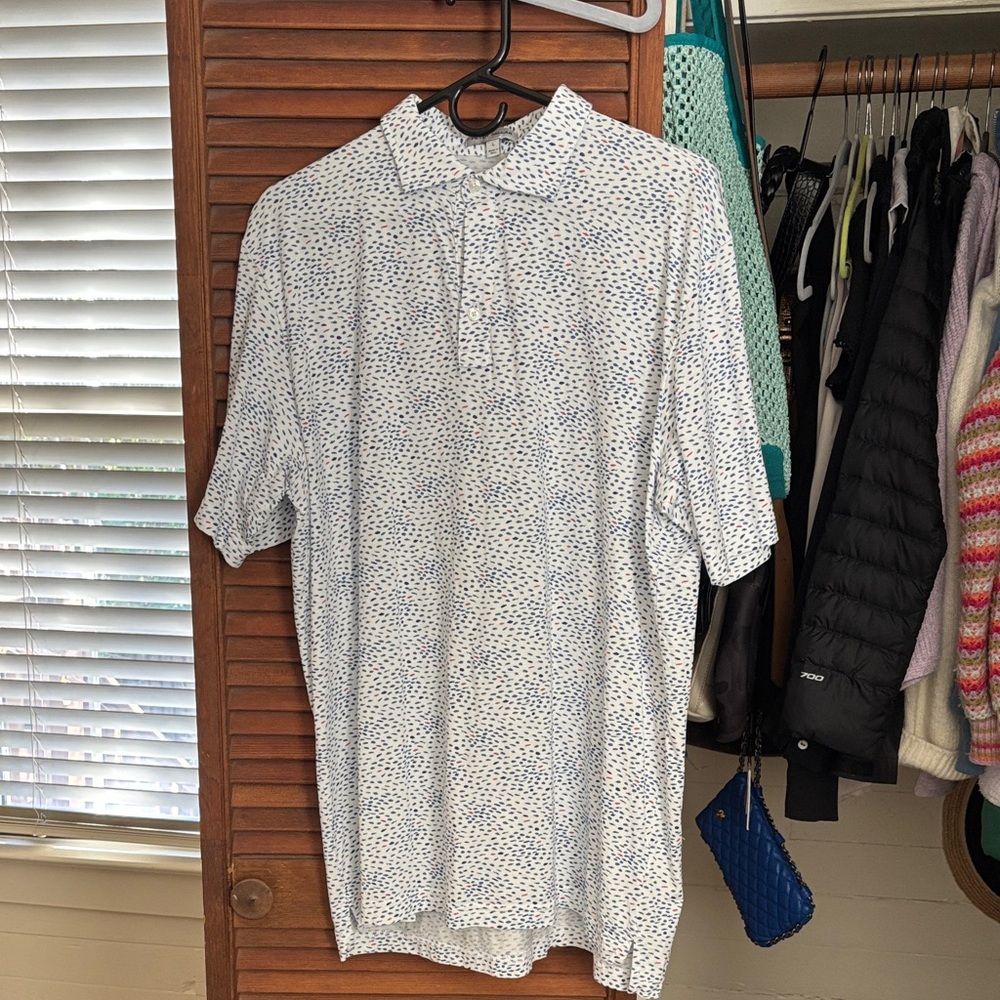 peter millar size L polo 100% pima cotton